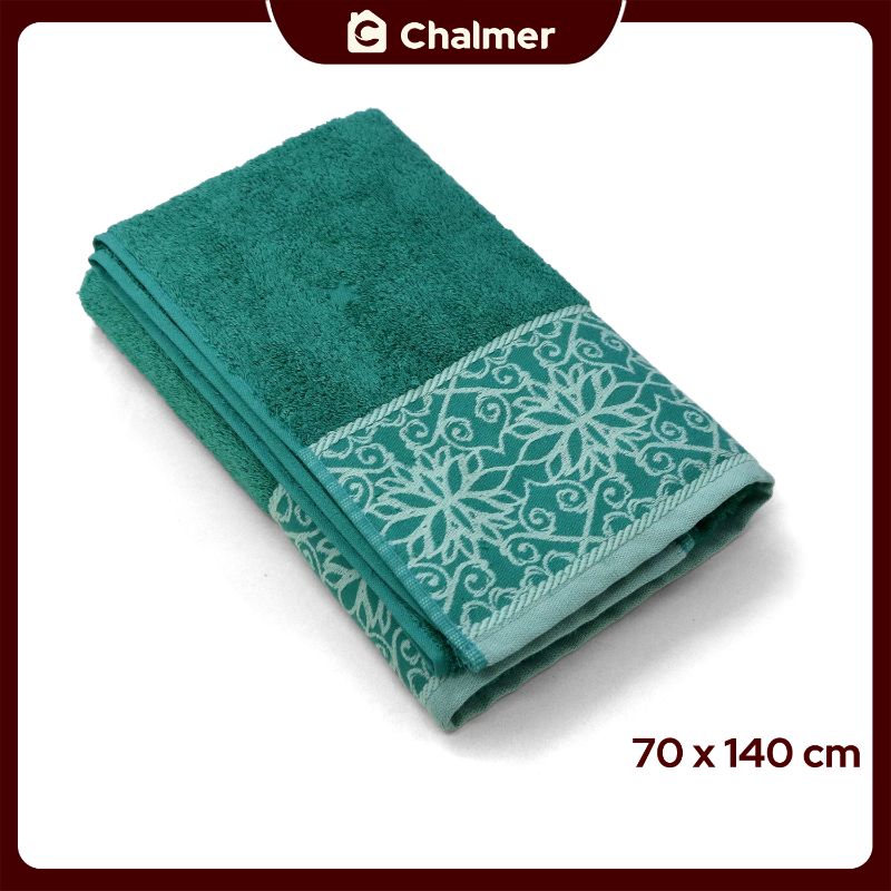 Handuk Mandi Dewasa Chalmer Premium 70 x 140 cm Motif Vardo
