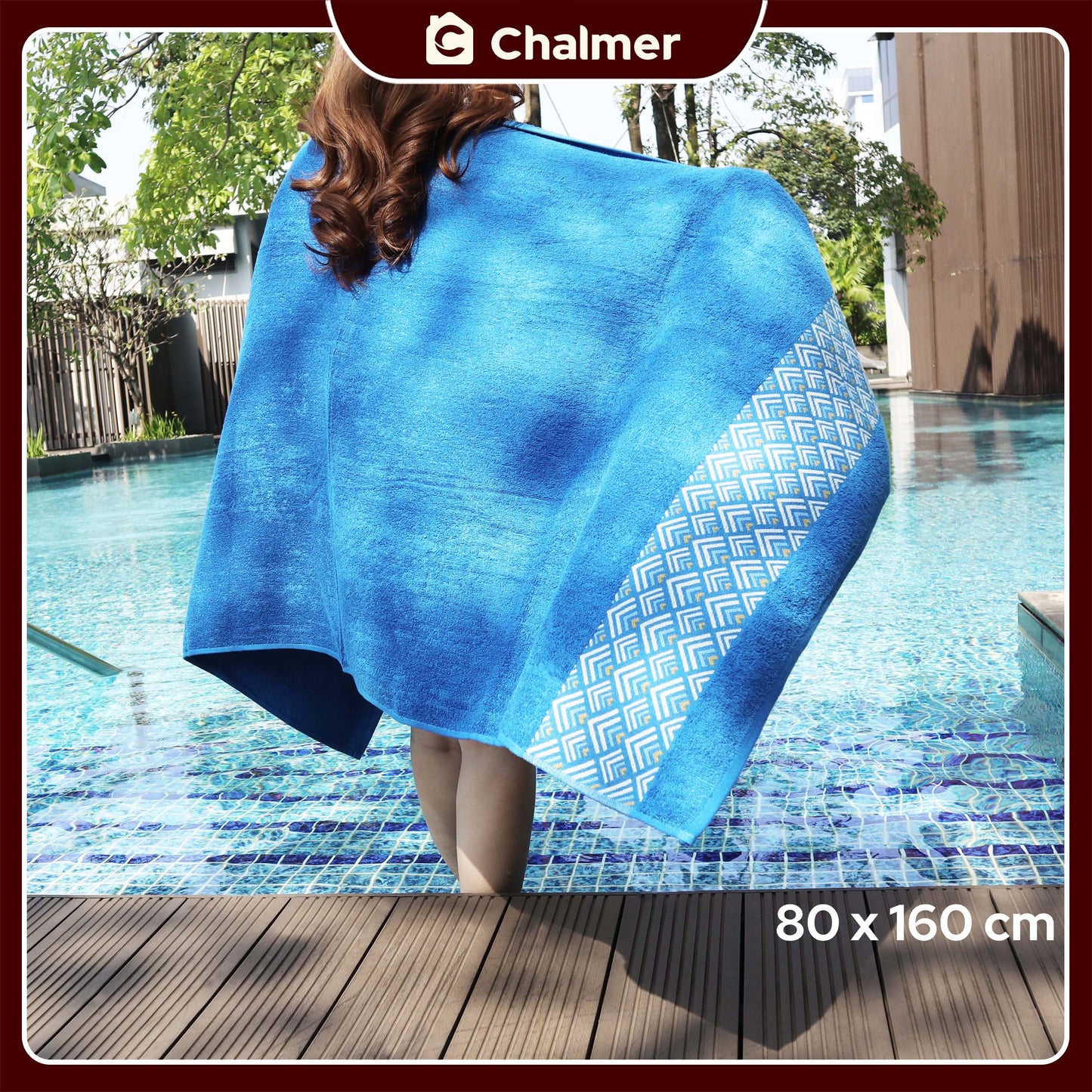 Handuk Mandi Dewasa Besar Jumbo Chalmer 80 x 160 cm Motif Bukit