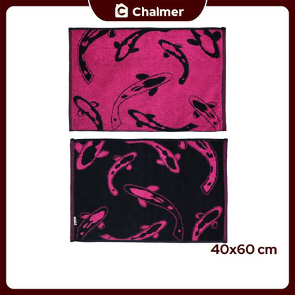 Keset Handuk Chalmer 40 x 60 cm Motif Bolak Balik