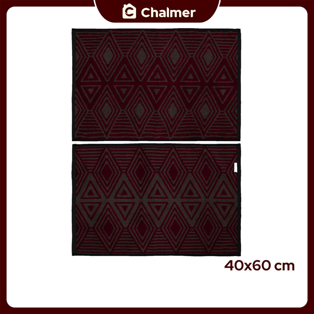 Keset Handuk Chalmer 40 x 60 cm Motif Bolak Balik