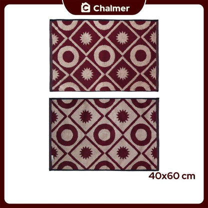 Keset Handuk Chalmer 40 x 60 cm Motif Bolak Balik